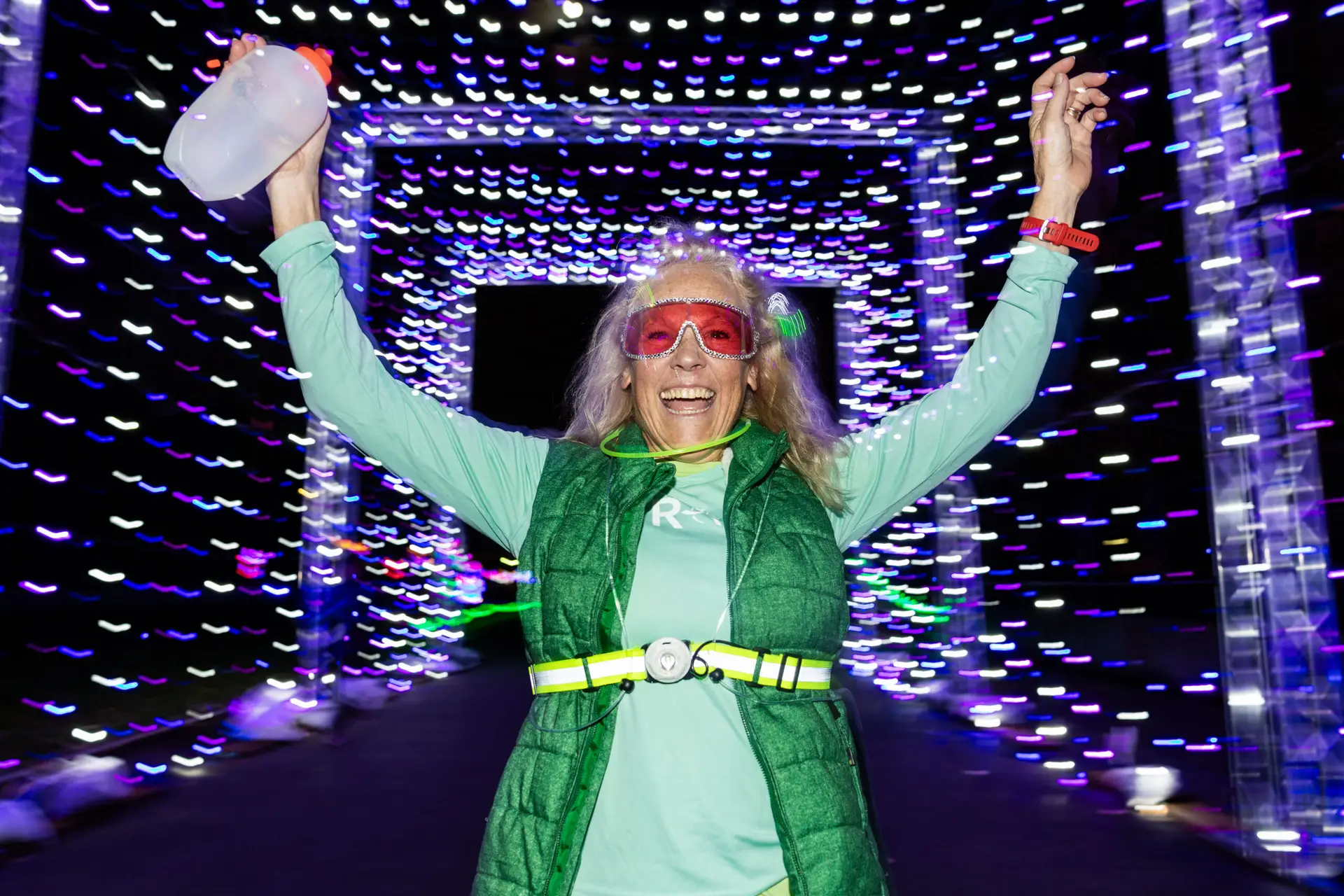 HTC Turkey Trot finisher smiling