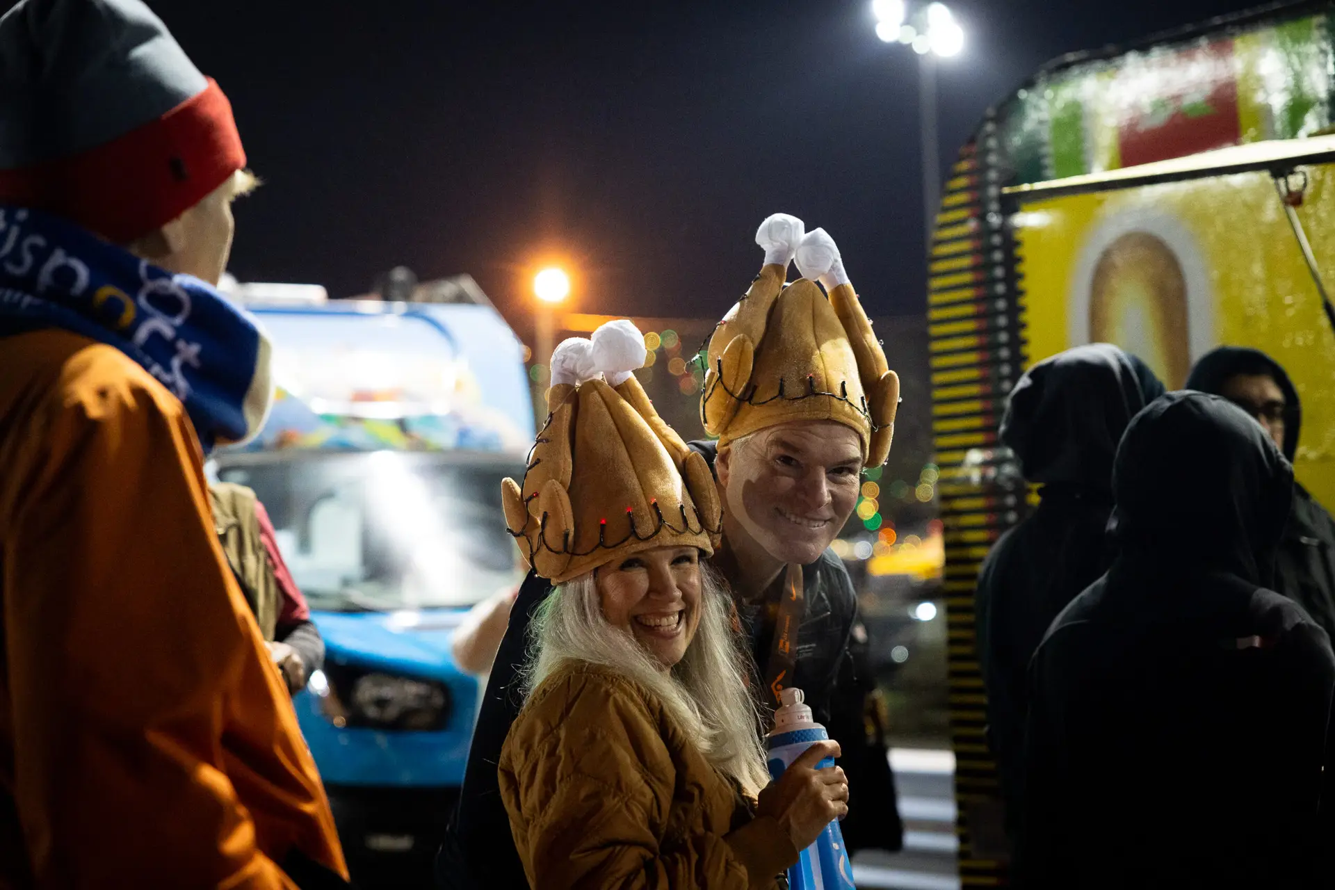 HTC Turkey Trot finishers smiling