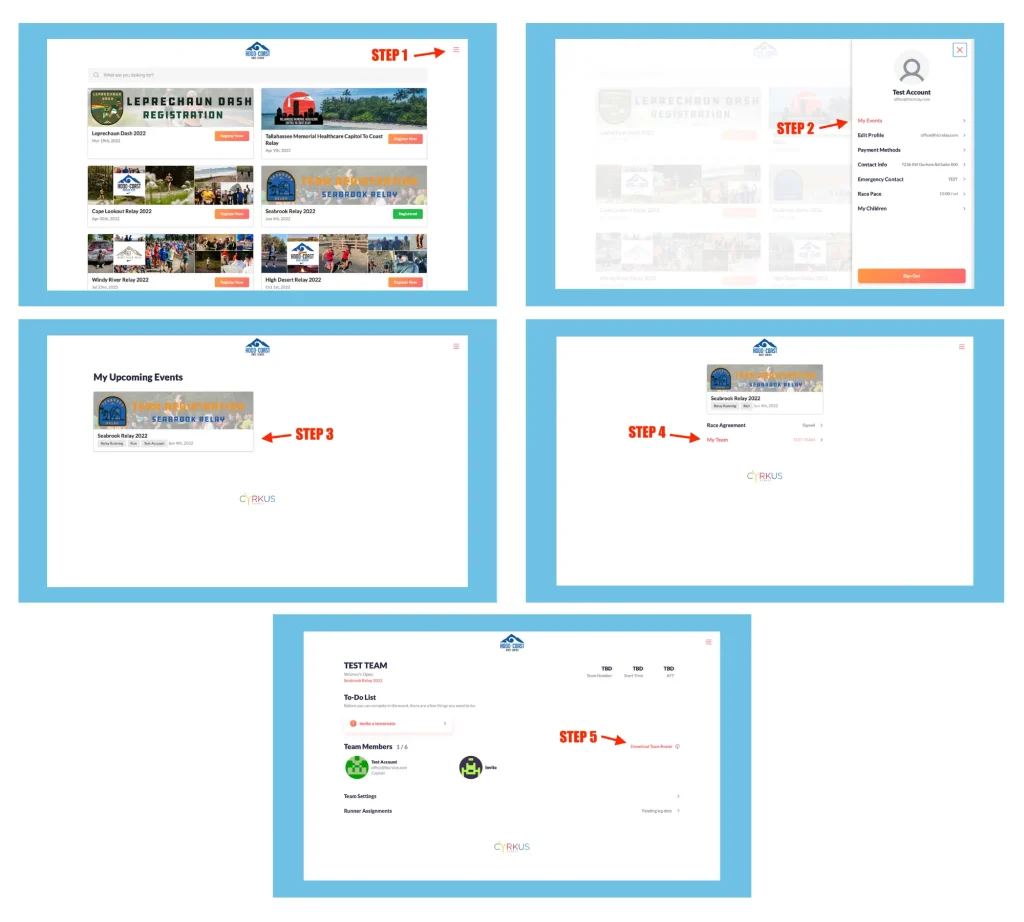How to find team roster information