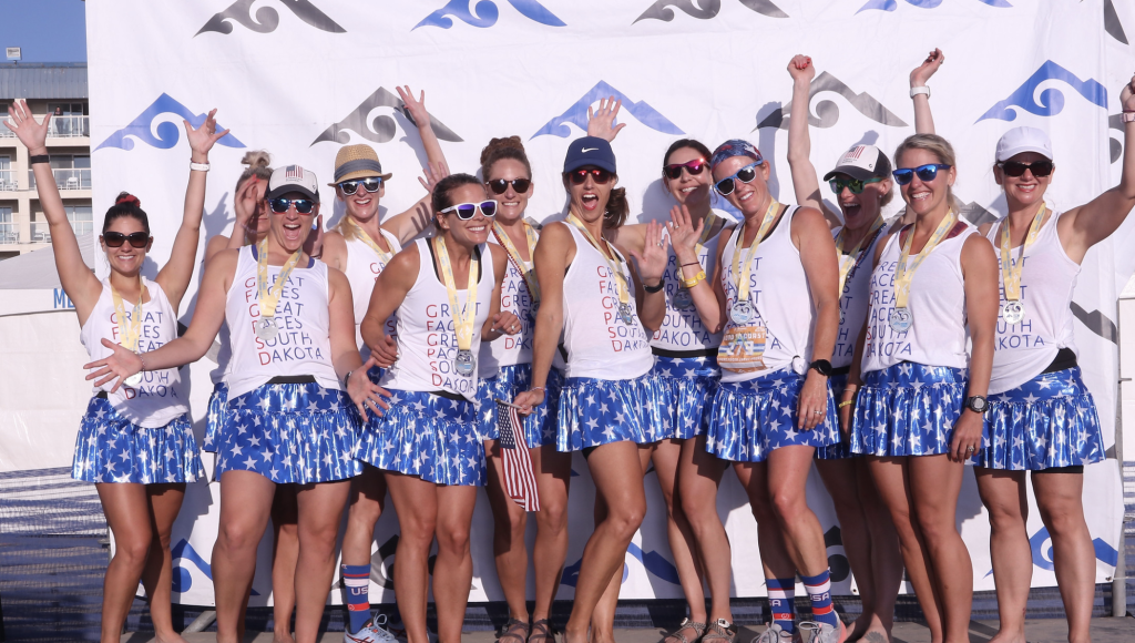 HTC Relay finishers posing